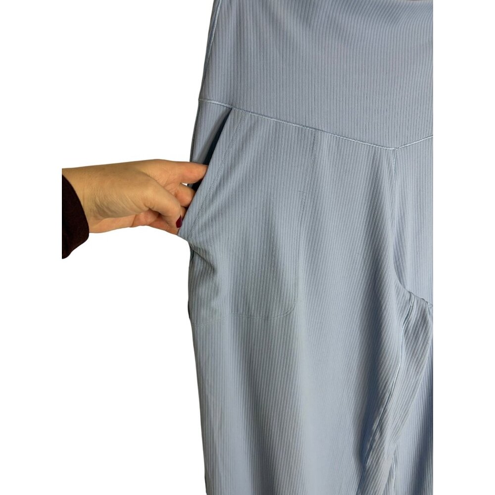 NWT OFFLINE By Aerie Real Me XTRA Ribbed High Waisted Trouser Blue-sz XL - Picture 4 of 12